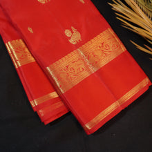 Load image into Gallery viewer, Chilli Red Traditional Kanchipuram Silk Saree - Vivaaha Silks & Sarees
