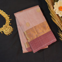 Load image into Gallery viewer, Dull Onion Pink Traditional Kanchipuram Silk Saree - Vivaaha Silks & Sarees