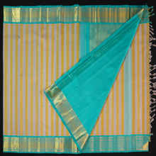 Load image into Gallery viewer, Pastel Vertical Lines with Anandha Korvai Kanchipuram Silk Saree - Vivaaha Silks & Sarees