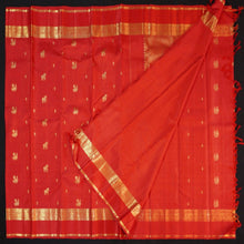 Load image into Gallery viewer, Chilli Red Traditional Kanchipuram Silk Saree - Vivaaha Silks & Sarees