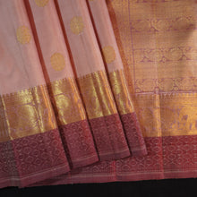 Load image into Gallery viewer, Dull Onion Pink Traditional Kanchipuram Silk Saree - Vivaaha Silks & Sarees
