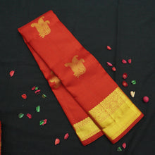 Load image into Gallery viewer, Chilly Red Wedding Silk Sari - Self Embossed Design - Vivaaha Silks & Sarees