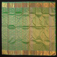 Load image into Gallery viewer, Dual-Shade Fern & Pickle Green Bridal Kanchipuram Handloom Silk Saree | Vivaaha Silks" - Vivaaha Silks & Sarees