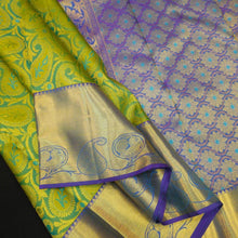 Load image into Gallery viewer, Intricate Pista Green Bridal Kanjivaram Silk Saree - Vivaaha Silks & Sarees