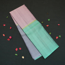 Load image into Gallery viewer, Pastel Lavender Exclisive Kanchipuram Mubbagam Silk Saree - Vivaaha Silks & Sarees