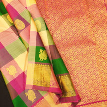 Load image into Gallery viewer, Multi Color Palum Pazhamum Kattam Kanchipuram Silk Saree - Vivaaha Silks & Sarees