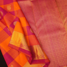 Load image into Gallery viewer, Tomato Red Palum Pazhamum Kattam Kanjivaram Silk Sari - Vivaaha Silks & Sarees