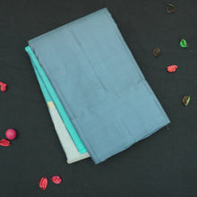 Load image into Gallery viewer, Dusty Blue with Lighter Shade Mubbagam Combo from Kanjivaram's Exclusive - Vivaaha Silks & Sarees