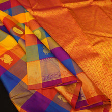 Load image into Gallery viewer, Classic Kanchipuram Silk Saree in Palum Pazhamum Kattam Design - Vivaaha Silks & Sarees