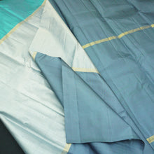 Load image into Gallery viewer, Dusty Blue with Lighter Shade Mubbagam Combo from Kanjivaram's Exclusive - Vivaaha Silks & Sarees