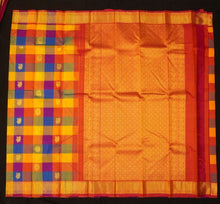Load image into Gallery viewer, Classic Kanchipuram Silk Saree in Palum Pazhamum Kattam Design - Vivaaha Silks & Sarees