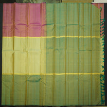 Load image into Gallery viewer, Pastel Mint Green Mubbagam Kanjivaram Handloom Silk Saree - Vivaaha Silks & Sarees
