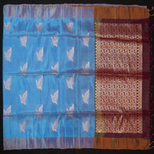 Load image into Gallery viewer, Rama Blue Fancy Soft Silk Saree with Deep Magenta Pallu - Vivaaha Silks & Sarees