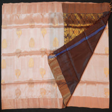 Load image into Gallery viewer, Pastel Peach Kanchipuram Soft Silk Saree in Golden Zari
