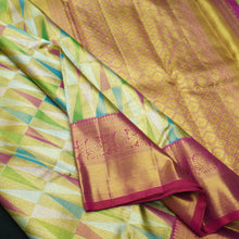 Load image into Gallery viewer, Multi Color Bridal Kanchipuram Silk Saree - Vivaaha Silks & Sarees