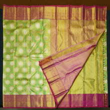 Load image into Gallery viewer, Pista Green Bridal Silk Saree - Exquisite Gold and Silver Zari - Vivaaha Silks & Sarees
