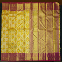Load image into Gallery viewer, Mustard Yellow Bridal Silk Saree - Exquisite Ogee Design with Meena Work - Vivaaha Silks & Sarees