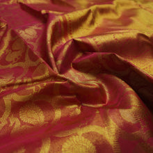 Load image into Gallery viewer, Red Half-Tissue Bridal Kanchipuram Silk Saree in Pure Gold Zari - Vivaaha Silks & Sarees
