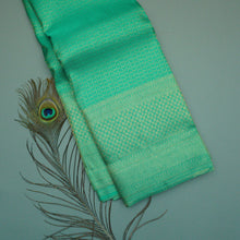 Load image into Gallery viewer, Sea Green Brocade Design Copper Zari Bridal Kanchipuram Silk Saree - Vivaaha Silks & Sarees