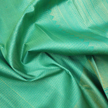 Load image into Gallery viewer, Sea Green Brocade Design Gold Zari Bridal Kanchipuram Silk Saree - Vivaaha Silks & Sarees