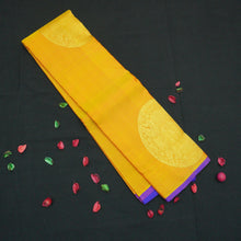 Load image into Gallery viewer, Mustard Yellow Borderless Trendy Silk Saree - Vivaaha Silks & Sarees