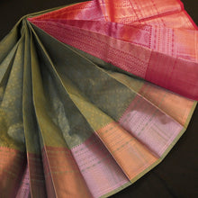 Load image into Gallery viewer, Exclusive Gray Semi Kanchipuram Silk Saree - Vivaaha Silks & Sarees