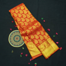 Load image into Gallery viewer, Red Bridal Kancheepuram Silk Saree with Gold Zari Mango Design - Vivaaha Silks & Sarees