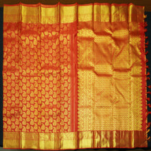 Load image into Gallery viewer, Red Bridal Kancheepuram Silk Saree with Gold Zari Mango Design - Vivaaha Silks & Sarees
