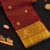 Maroon Vaira oosi kattam with small annam & chakaram butta, traditional border