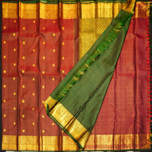 Load image into Gallery viewer, Royal Maroon Vaira Oosi Kattam Kanjivaram Silk Saree
