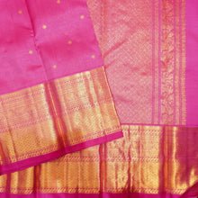 Load image into Gallery viewer, 
Baby Pink Vaira Oosi Wedding Silk Saree with Small Kamalam Butta, Traditional Designer Border
