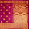 Maroon Pink Turning Border Silk Saree, Fancy Designer Butta