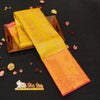 premiumwedding tissue kanchipuram silk saree in Lemon Yellow with Meena Work