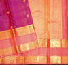  vaira oosi kanchipuram silk saree in Purple colour with Retta Pettu border
