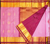 Lavender with Purple Korvai Border, Silver and Gold Zari Fancy Butta Silk Saree