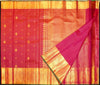 Magenta Pink Vaira Oosi Kanchipuram Wedding Silk Saree