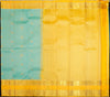 premiumkanchipuram silk saree inPastel Blue With Camel & Peacock Design 