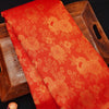  close view of premium bridal kanchipuram silk saree red half tissue in traditional borders