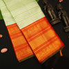 premium veldhari kanchipuram silk saree in pista green