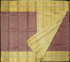 premium Korvai kanchipuram silk saree in Pastel Colour Dull Rose