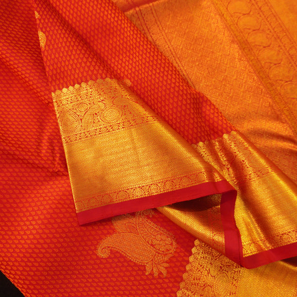 Red Samudrika Design Kanchipuram Silk Saree