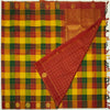 Palum Pazhamum Kanchipuram Silk Saree with Gold Zari Checks and Peacock Motifs - Vivaaha Silks & Sarees