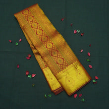 Load image into Gallery viewer, Araku Red Kanchipuram Silk Saree with Zari Brocade &amp; Meena Work - Vivaaha Silks &amp; Sarees
