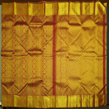 Load image into Gallery viewer, Araku Red Kanchipuram Silk Saree with Zari Brocade &amp; Meena Work - Vivaaha Silks &amp; Sarees
