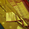 Fenugreek Color Vaira Oosi Kanchipuram Silk Saree with Traditional Motifs - Vivaaha Silks & Sarees