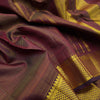 Traditional Brown 9-Yard Kanchipuram Silk Saree - Vivaaha Silks - Vivaaha Silks & Sarees