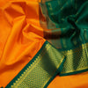 Radiate Elegance in Mambalam Yellow 9-Yard Kanchipuram Silk Saree - Vivaaha Silks & Sarees