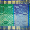 Traditional Teal Green Kanchipuram Silk Saree with Zari Brocade Design - Vivaaha Silks & Sarees