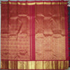 Deep Maroon Bridal Kanchipuram Silk Saree in Pure Gold Zari - Vivaaha Silks & Sarees