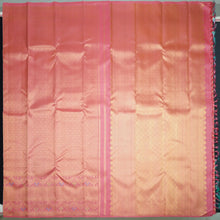 Load image into Gallery viewer, Traditional Peach Pink Bridal Kanchipuram Silk Saree with Pure Gold Zari

